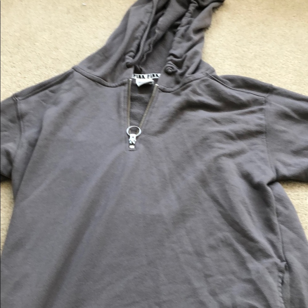 This is a super cute quarter zip up from PINK